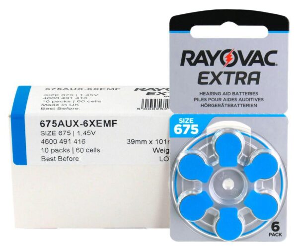 Батарейки для слухових апаратів Rayovac №675 - Зображення 3